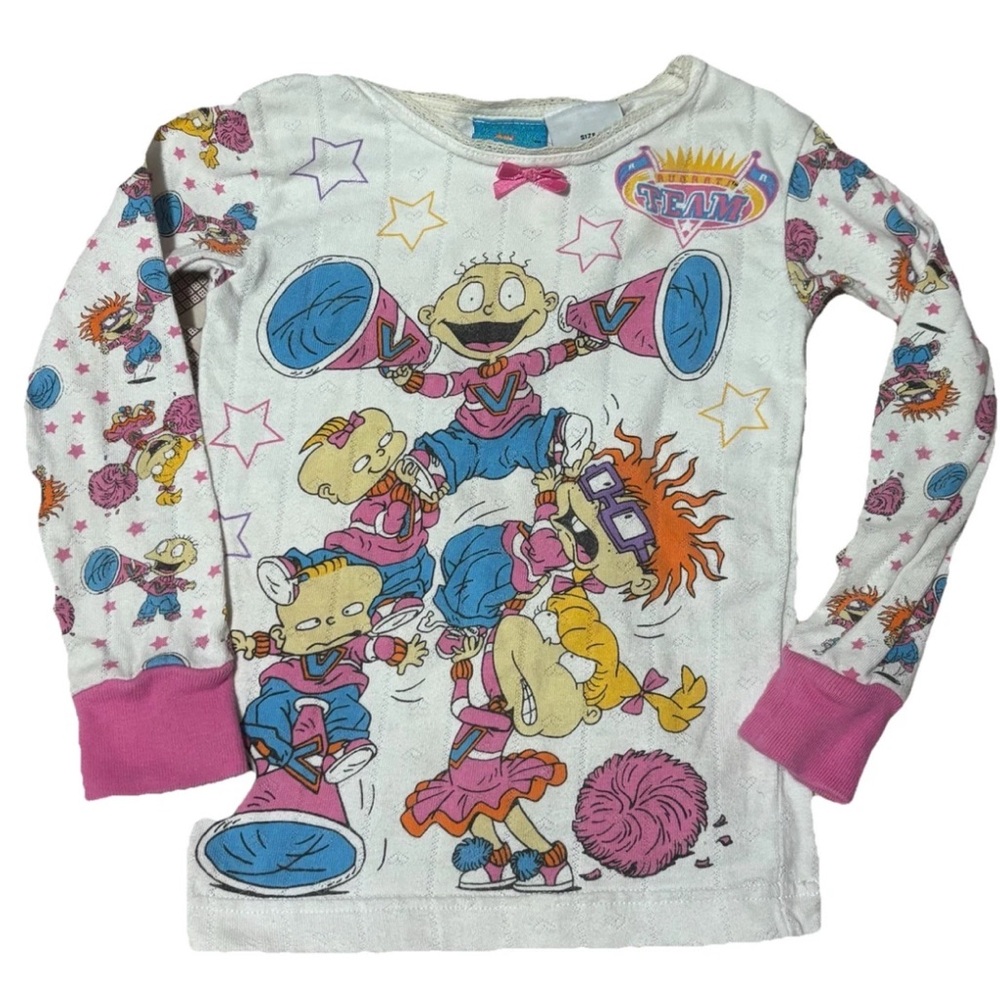 Rugrats Girls Vintage Nickelodeon Cartoon Graphic Tshirt 1998 Size 4T Viacom